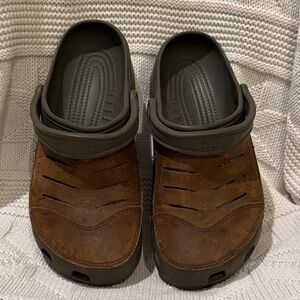 CROCS Paqua Men's Brown Sandals, 10